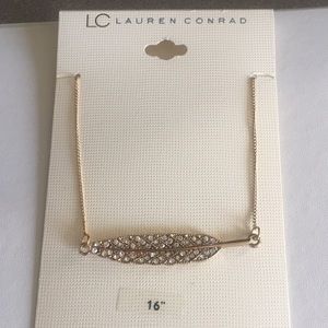 Lc Lauren Conrad leaf necklace